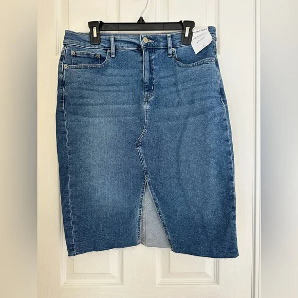 Calvin Klein Blue Denim Skirt - Picture 1 of 5